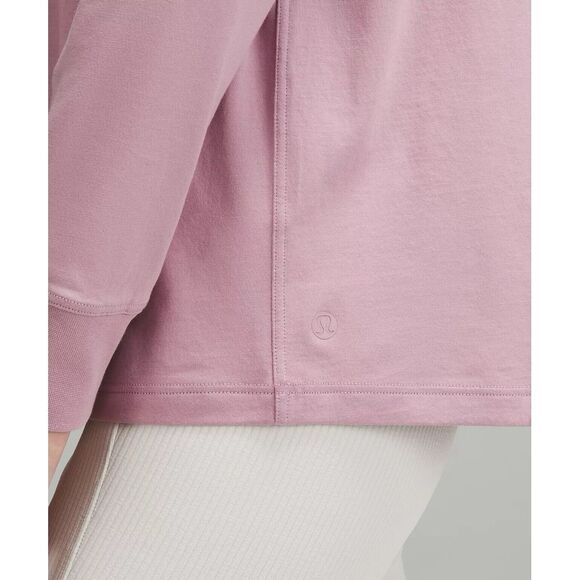 Lululemon Shirt Women All Yours Long Sleeve Soft Stretch Pink Taupe Top 6 NWOT - Picture 3 of 5
